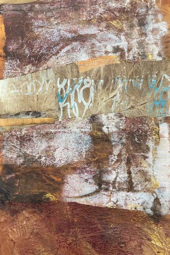 kakemono brun bleu la falaise 1 cath cappeau